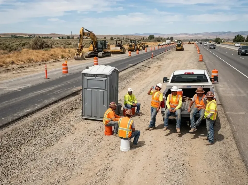 highway-road-construction-crew-007 — frequently asked questions, Porta Potty and Restroom Rentals in Redlands, CO